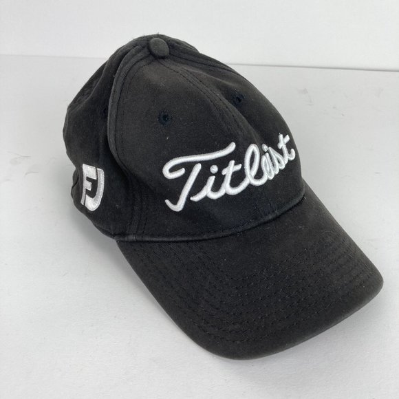 Titleist Black One Size Baseball Cap Hat FJ - Picture 2 of 8